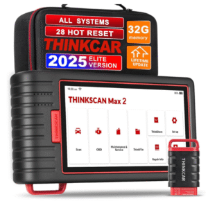 Thinkcar Escáner OBD2 inalámbrico Thinkscan Max2 Lifetime F*Ree herramienta de escaneo de diagnóstico con CAN-FD, FCA AutoAuth