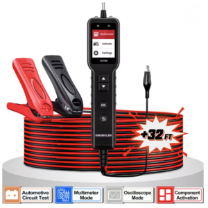 KINGBOLEN ECT300 probador de circuito eléctrico automotriz 12V 24V probador de sonda de potencia de prueba de voltaje de coche con Cable de 32 pies